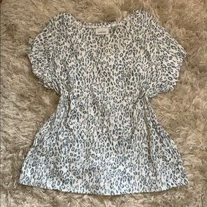 Women’s Plus Short Sleeve Thin Printed Shirt